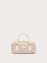 Bauletto-Tasche aus Bast - Creme | FRAU