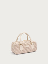 Bauletto-Tasche aus Bast - Creme | FRAU