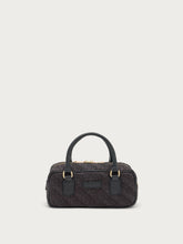 Raffia Boston bag - Black | FRAU