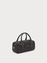 Raffia Boston bag - Black | FRAU