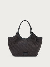 Raffia mini shopper - Black | FRAU