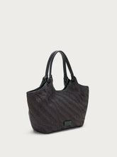 Raffia mini shopper - Black | FRAU