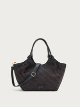 Raffia mini shopper - Black | FRAU