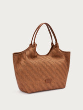 Maxi-Shopper aus Bast - Karamell | FRAU