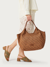 Maxi-Shopper aus Bast - Karamell | FRAU