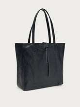 Soft leather shopping tote - Black | FRAU