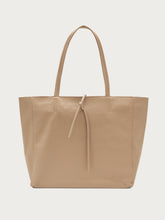 Soft leather shopping tote - Sand | FRAU