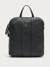 Tumbled leather backpack - Black | FRAU
