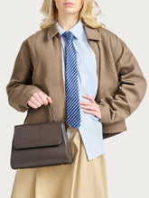 FRAU tumbled leather handbag - Chocolate | FRAU