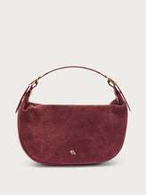 Soft suede handbag - Bordeaux | FRAU