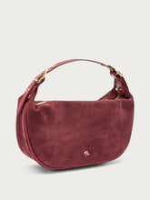 Soft suede handbag - Bordeaux | FRAU