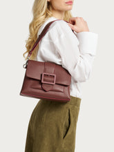 FRAU bag with buckle - Bordeaux | FRAU