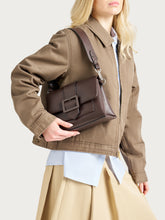 FRAU bag with buckle - Dark chocolate | FRAU