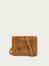 Borsa Boho in pelle scamosciata - Segale | FRAU