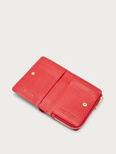 Medium tumbled leather purse - Red | FRAU